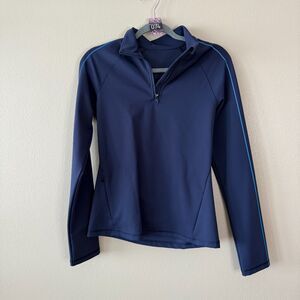Outdoor Voices Blue Athletic 1/4 Zip Pullover